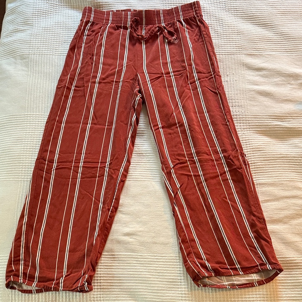 Casual Wide-Leg Cropped Pants